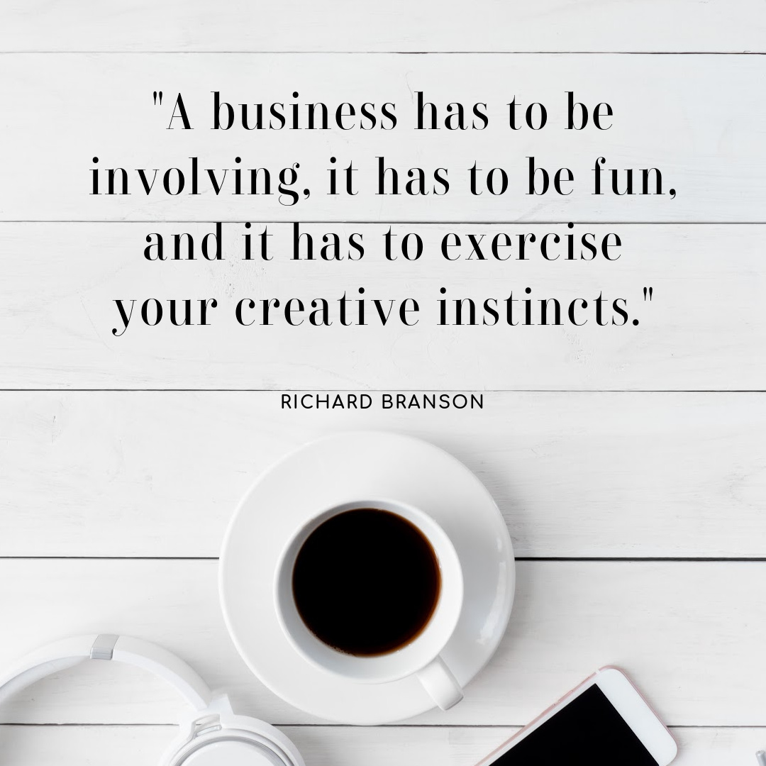 “A business has to be involving, it has to be fun, and it has to exercise your creative instincts.” — Richard Branson #entrepreneur #motivation #success #zilisambassador #homebasedbusiness