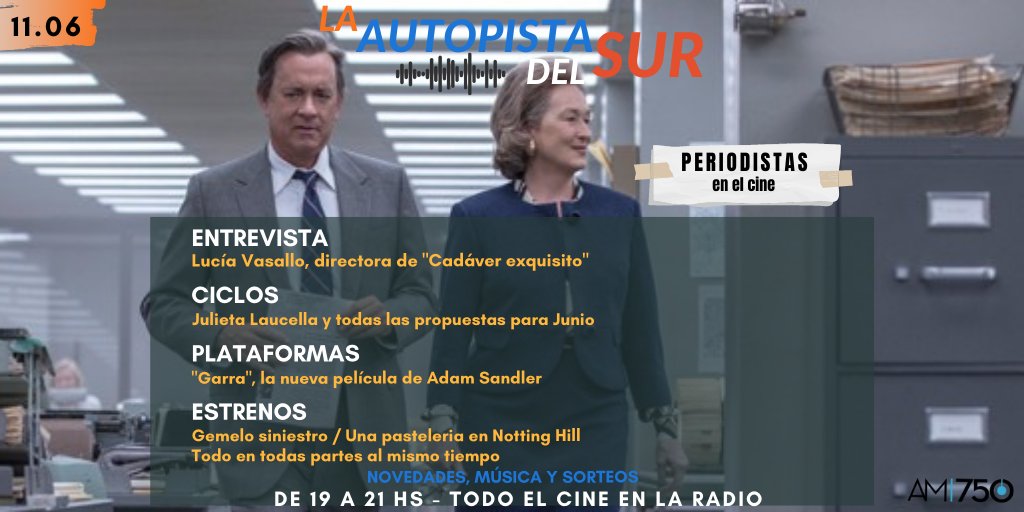 AutopistadelS's tweet photo. HOY! en un rato, TODO EL CINE EN LA RADIO

Estrenos, recomendaciones, entrevistas, música, sorteos y mucho más!

#Radio #Cine #cineargentino #radioycine #Garra #EntrevistaEnVivo #cadaverexquisito #luciavasallo https://t.co/EcAEVGXRWE