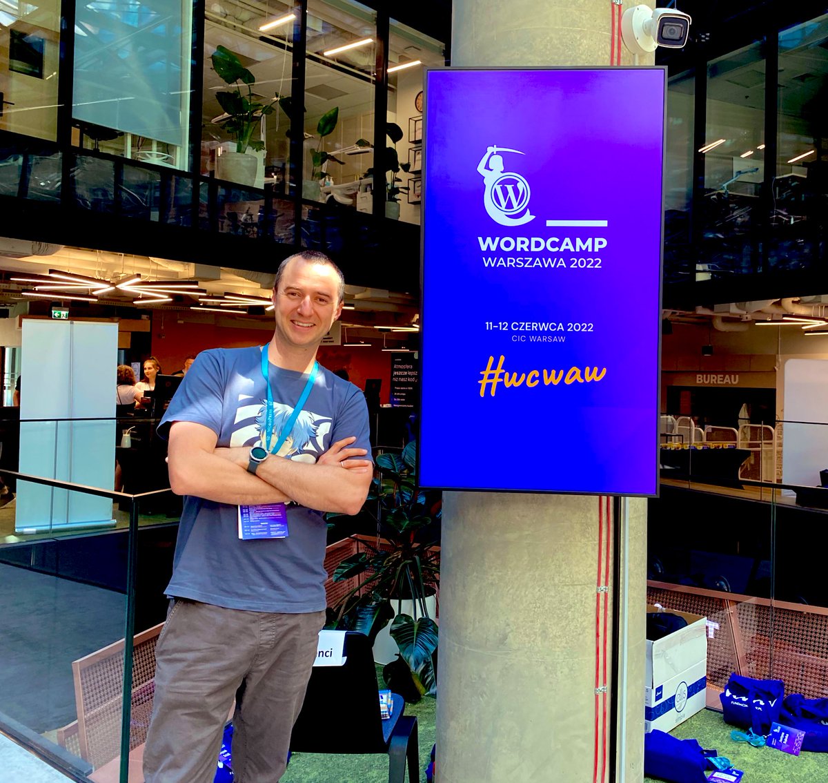 tomeklach's tweet photo. Hello @WordCampPolska ✌️ https://t.co/Oy6C4jApwi