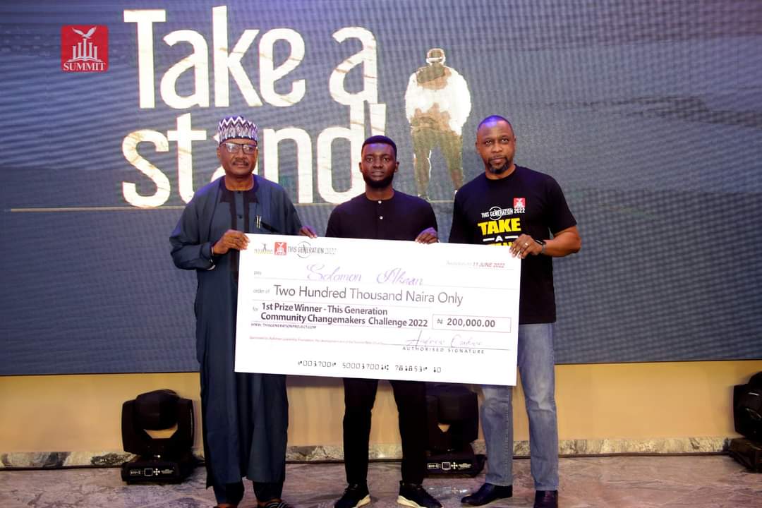 ThisGenNG's tweet photo. First place got NGN 200,000
1st runner up got NGN 100,000
2nd runner up got NGN 50,000
Congratulations to our youth!
#ThisGeneration
#TakeAStand
#ThisGenerationConference2022 https://t.co/pmUDmyM0ZU