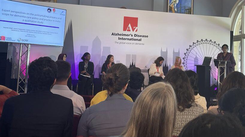 <a href="/alladi_suvarna/">Suvarna Alladi</a> Lead researcher stride India presenting Policy making and scope for #dementia care policy in #India at #ADI2022 promising themes emerged from talking with our expert stakeholders <a href="/STRiDE_IND/">STRiDE India</a> <a href="/STRiDEDementia/">STRiDE Dementia Project</a> <a href="/AdelinaCoHe/">Adelina ComasHerrera</a> <a href="/Jayeeta_R/">Jayeeta Rajagopalan</a> #dementiaindia <a href="/ardsihyd/">ARDSI Hyderabad Deccan Chapter</a> <a href="/ardsi/">ARDSI India</a>