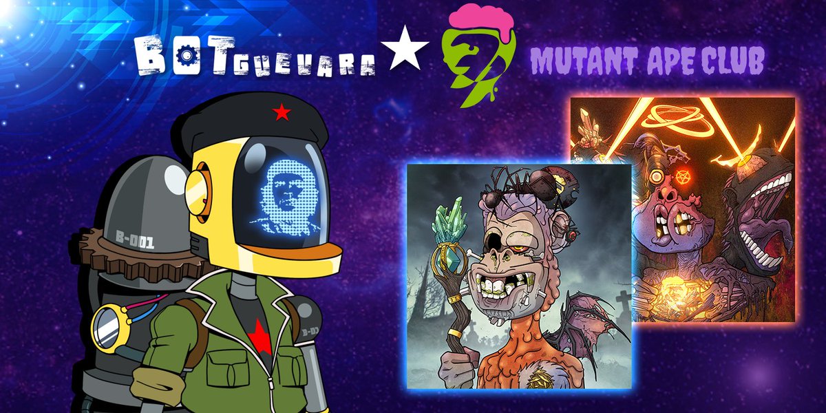 KLAY APE CLUB X BotGuevara

🏆Mutant 2 NFTs  

1⃣ GLEAM MISSION
gleam.io/mmYy6/klay-ape…
2⃣Like &amp; Retweet
3⃣Tag 5 Friends

⏳Ends: June 15th 22.00 
@klaytn_official <a href="/Klaytn_KR/">Klaytn KR (now Kaia)</a>