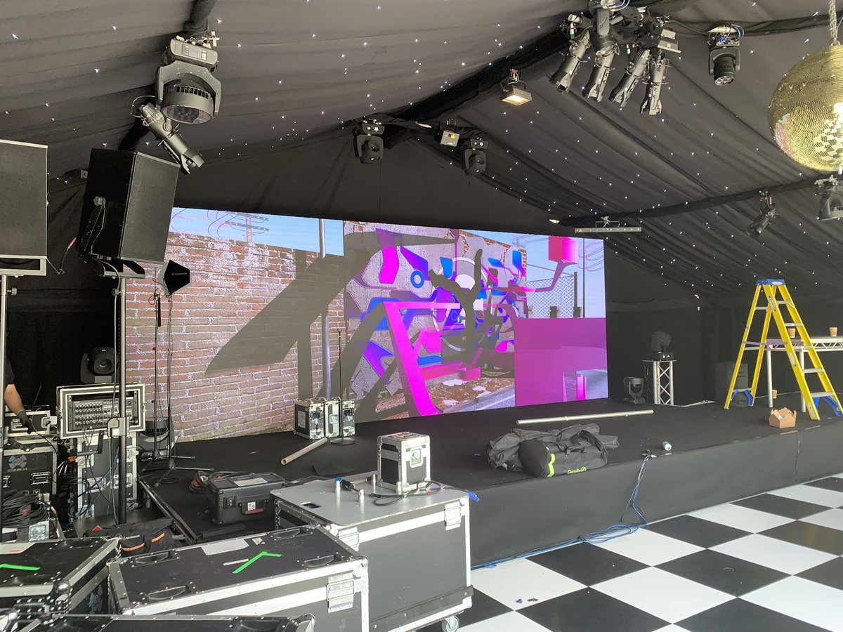 EventCraftuk's tweet photo. We have a mega busy weekend having installed 3 stages @TheValeFestival alongside another event in Shrewsbury where we have supplied an 8m x 2.5m led video wall.
Please do in touch for all your event support. https://t.co/dquZ54tD8v