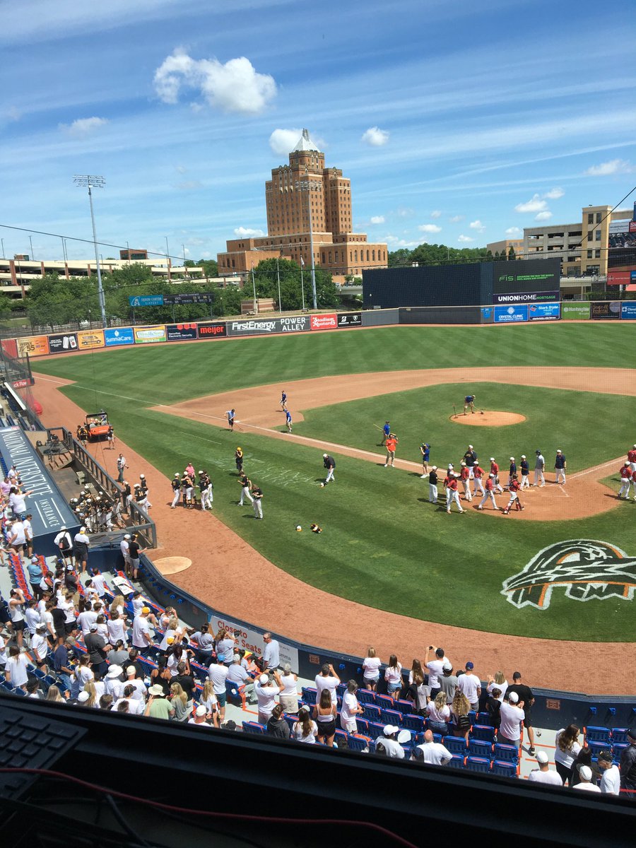 Looking forward to being back at Canal Park in Akron with ⁦<a href="/griffyman/">Jason Griffin</a>⁩ as ⁦<a href="/BaseballNv/">Northview Baseball</a>⁩ will face Grove City for the D1 state baseball championship! ⁦<a href="/BCSNsports/">BCSN</a>⁩