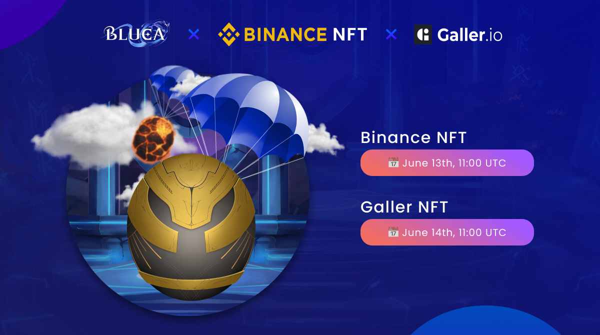 Bluca | NFT - GameFi (@blucanft) on Twitter photo Bluca x <a href="/TheBinanceNFT/">Binance NFT</a> x <a href="/GallerNFT/">Galler | NFT Marketplace</a> Giveaways 🔥🔥
We will pick the winners randomly on June 15th
Giving away 15 mystery box
Rules:
🎯 Follow <a href="/BlucaNft/">Bluca | NFT - GameFi</a>, <a href="/TheBinanceNFT/">Binance NFT</a>, and <a href="/GallerNFT/">Galler | NFT Marketplace</a>
🎯 Retweet and tag 3 friends
galler.io/en/launchpad-d…
binance.com/en/nft/mystery… Bluca x <a href="/TheBinanceNFT/">Binance NFT</a> x <a href="/GallerNFT/">Galler | NFT Marketplace</a> Giveaways 🔥🔥
We will pick the winners randomly on June 15th
Giving away 15 mystery box
Rules:
🎯 Follow <a href="/BlucaNft/">Bluca | NFT - GameFi</a>, <a href="/TheBinanceNFT/">Binance NFT</a>, and <a href="/GallerNFT/">Galler | NFT Marketplace</a>
🎯 Retweet and tag 3 friends
galler.io/en/launchpad-d…
binance.com/en/nft/mystery…