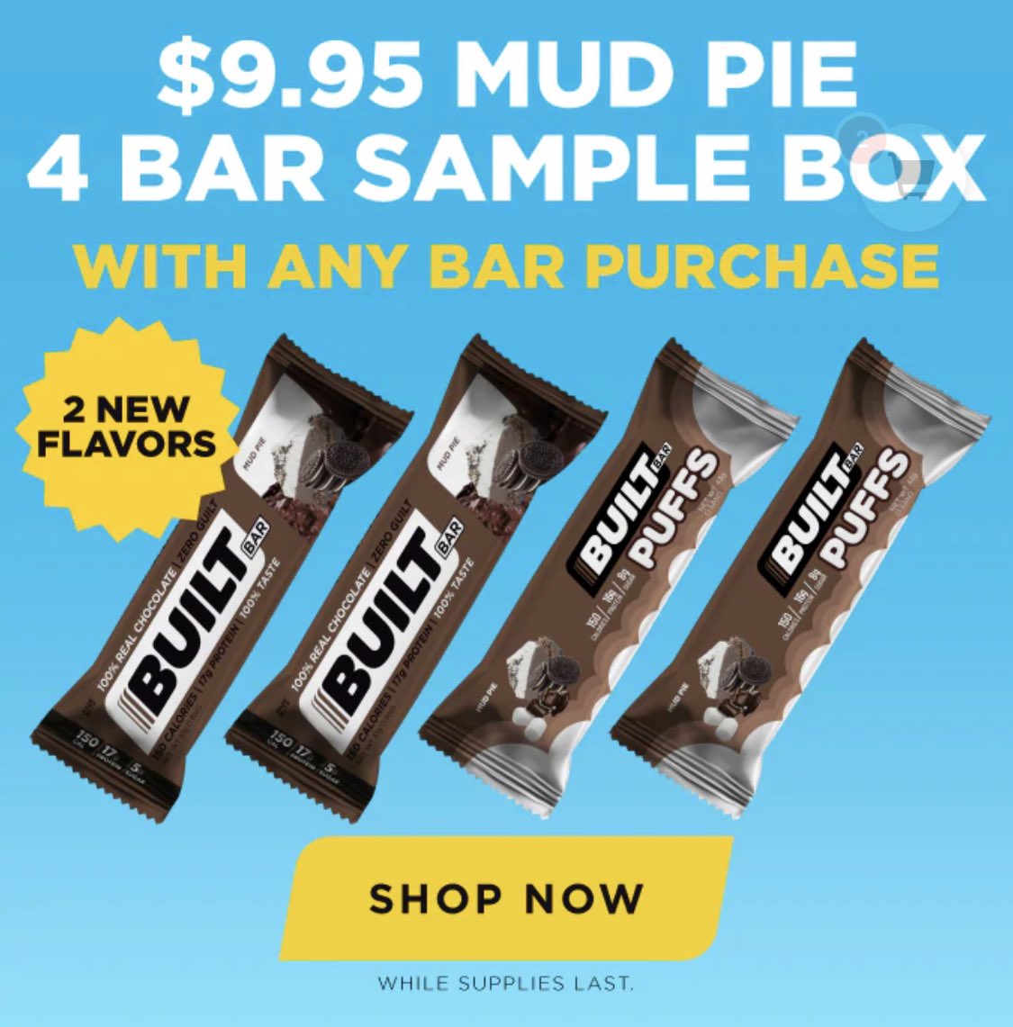 BarJenna's tweet photo. New flavor alert!!! Mud pie is here!!! Try them now in a brand new sample option! Use link in bio to try puff and be version of this brown bursts 🤎🥧 @Built_Bar #imbuilt #builtbar https://t.co/0mtcvdZvud