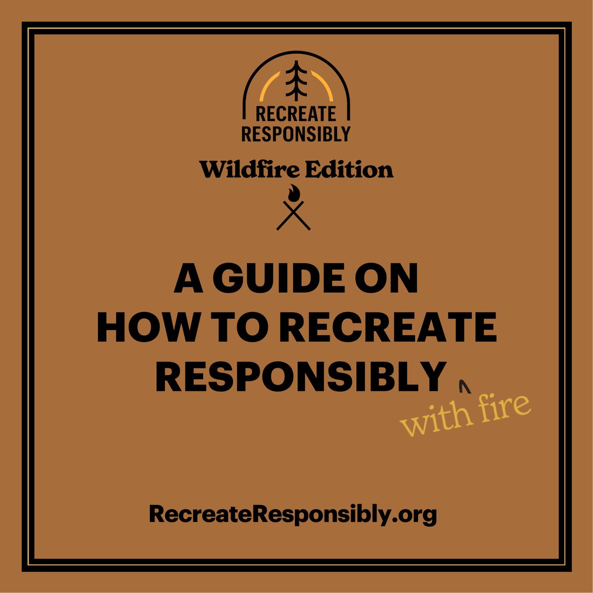 BLMWyoming's tweet photo. #FireYear2022 is  underway with the warmer weather and dry wildland vegetation 🔥 Introducing the updated guidelines from @recreateinfo:  Wildfire Edition.  Nearly 9 out of 10 wildfires nationwide are human-caused and can be prevented. #WildfireResponsibly #RecreateResponsibly https://t.co/2mzlrygEZT