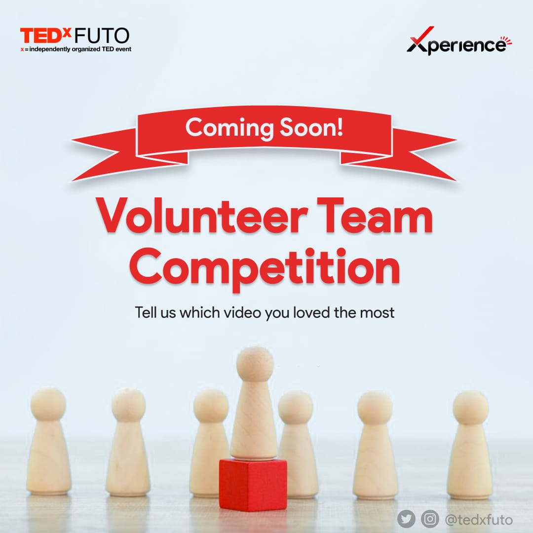 TEDxFUTO's tweet photo. Each team in the TEDxFUTO Experience Edition would be sending in their videos ๐๐๐๐
Check our IG page for more...
Let us know which one you loved the most ๐โค๏ธโค๏ธ
#tedxfuto #experience
#ideasworthsharing
#teamworkmakesthedreamwork #volunteercompetition #videocompetition
#vidZ https://t.co/D4L6nlFGoa