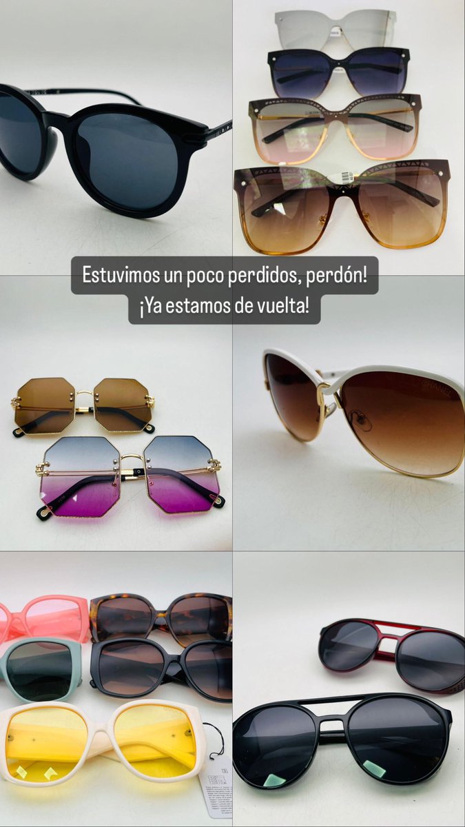 Chicos, por motivos ajenos a mi, estuve un poco perdida con mi <a href="/Lunette_1/">Lunettes</a>, les cuento que ya estamos de vuelta y tenemos referencias divinas 😎

Este mes si o si debo vender mínimo 15 ¿me ayudan con un RT?