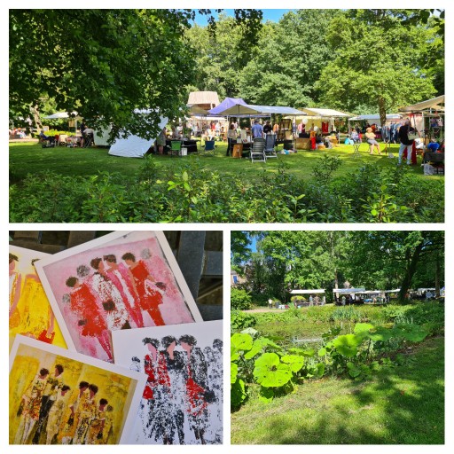 Kleinschalig #kunstfestival #ArtExplosion in #Gouverneurstuin #Assen ; nog te bezoeken tot vanavond 20.00u