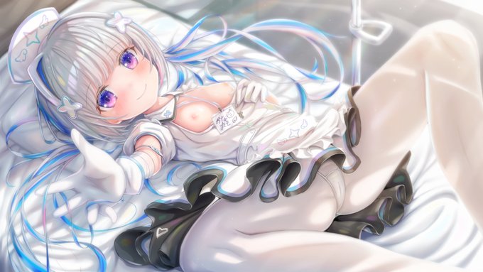 [R-18] 【Skeb】天音かなた #バーチャルYouTuber #VTuber #ホロライブ #天音かなた #かなたーと #ナース #白タイツ https://t.co/hawbvE4I1o 