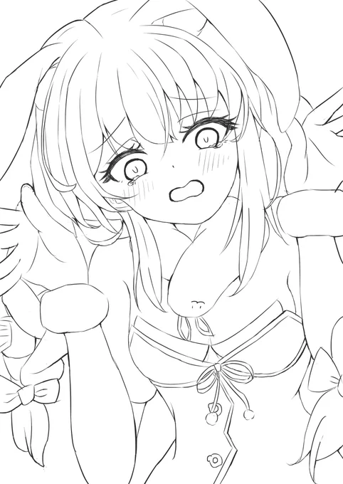 線画できた
#線画 