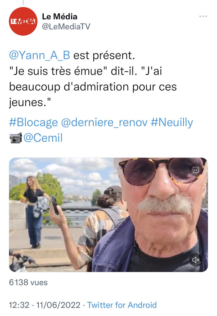 Ces gens qui pensent être dans le camp du bien et s’auto-définissent comme des victimes du camp du mal alors qu’ils mènent des actions illégales sont pathétiques. Les commentaires d’ #arthusbertrand font pitié.