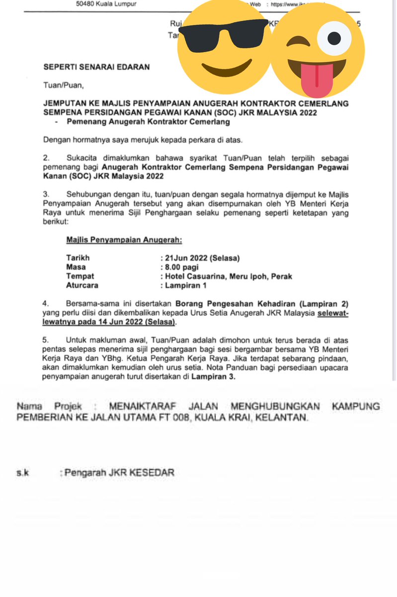 MrAdib87's tweet photo. Satu kepuasan walau aku hanya Penyelia Tapak Bina (PTB) selaku Wakil Pengawai Penguasa di tapak yang menyelia projek ini sehingga kontraktor berjaya memenangi Anugerah Kontraktor Cemerlang... #JasaKepadaRakyat #JKRKESEDAR #TogetherWeDeliver https://t.co/oMzmKIKx1c