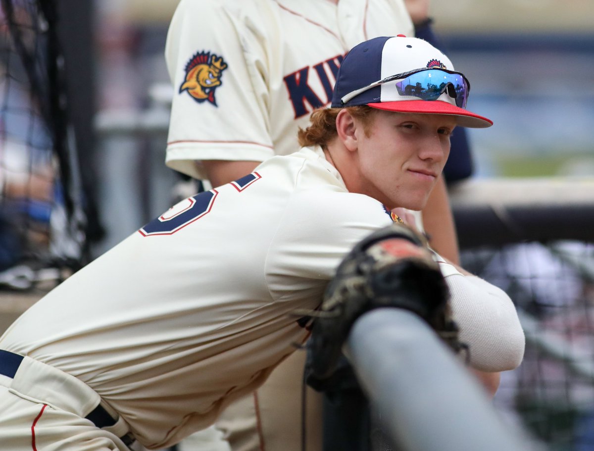KenoshaKingfish's tweet photo. That look when you wake up after a 5-RBI night, right @iancollier2021? 🔥 https://t.co/yeaxMb6Mm9
