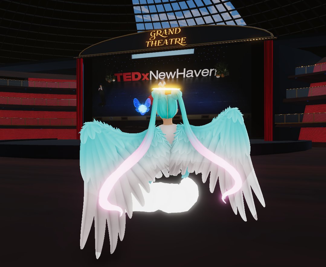 teh_nya0nya0's tweet photo. Attend the 1st @TEDx Conference co-presented in the #Metaverse! Theme: Hello, World!🖥️🌐

LIVE NOW🔴at the @decentraland Grand Theatre⬇️
https://t.co/WQ6L2e41XU

#Decentraland
#TEDxNewHaven
@TEDxNewHavenCT https://t.co/sIy4RuWWGp