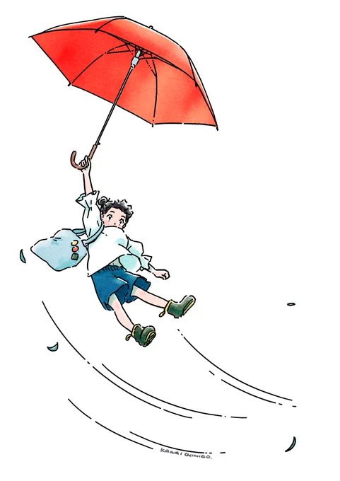 ぶわっ

#傘の日 