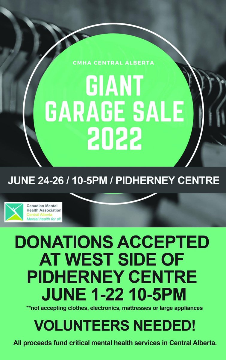 Donations today accepted 2-5 only since access is affected by the market!

Don’t forget to come shop June 24,25,26!