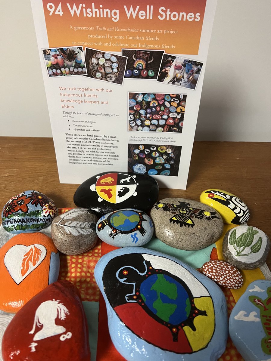 Looking for an activity to honour Indigenous Peoples Month? Follow this great idea and paint stones for each of the 94 TRC Calls to Action!