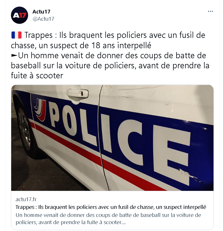henrygalin2's tweet photo. @Clemence_Guette @RobinAlbert94 @NUPES_2022_ @JLMelenchon dommage pas de commentaire sur ça,la racaille veut tuer la police!!! https://t.co/hupRYnuMMh