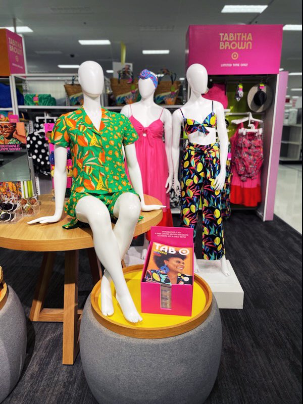 Tabitha Brown x Target LTO has arrived at T1863! This was a challenging and fun set to plan and execute, but our VM Robby does it seamlessly! Really amazing job! #Target #VM #visualmerchandising #TabithaBrown