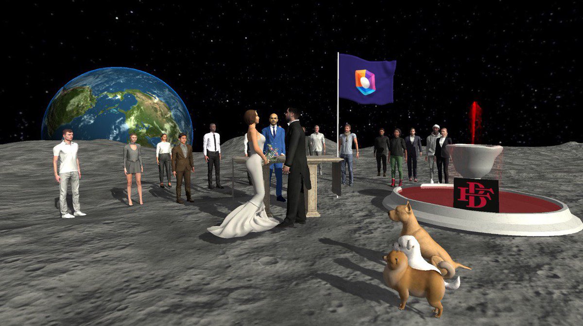 OVRtheReality's tweet image. The first wedding in our Metaverse!

Congratulations, @KPBofficial and Valentina!! 💕

#metaverse #overthereality #comeonovrt #wedding #marriage