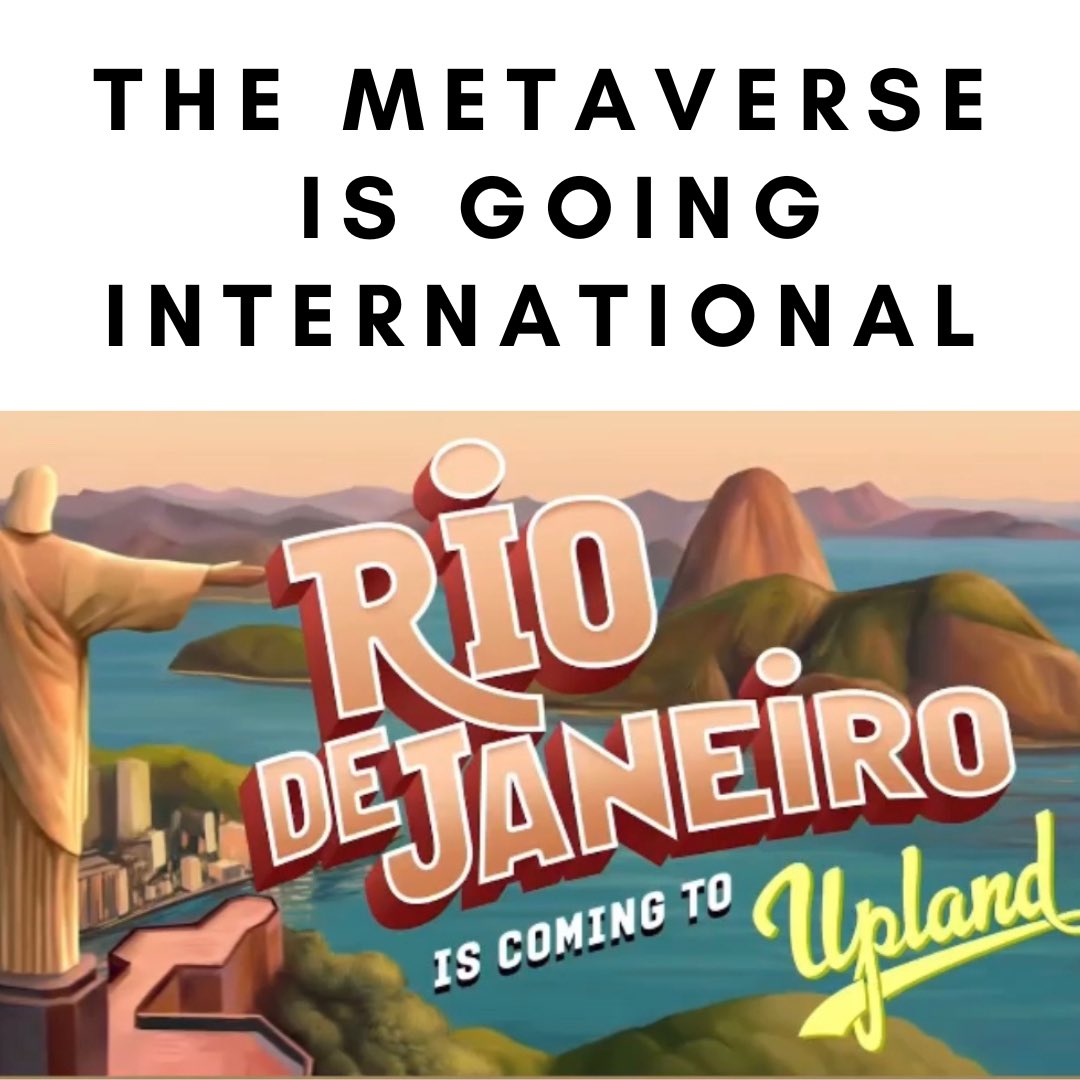 upland_guide's tweet photo. The Metaverse is expanding! Rio de Janeiro, Brazil is going to be the first city outside the USA to enter the Metaverse!
@UplandMe #blockchaingame #uplandme #RiodeJaneiro https://t.co/R2u61AdMJn