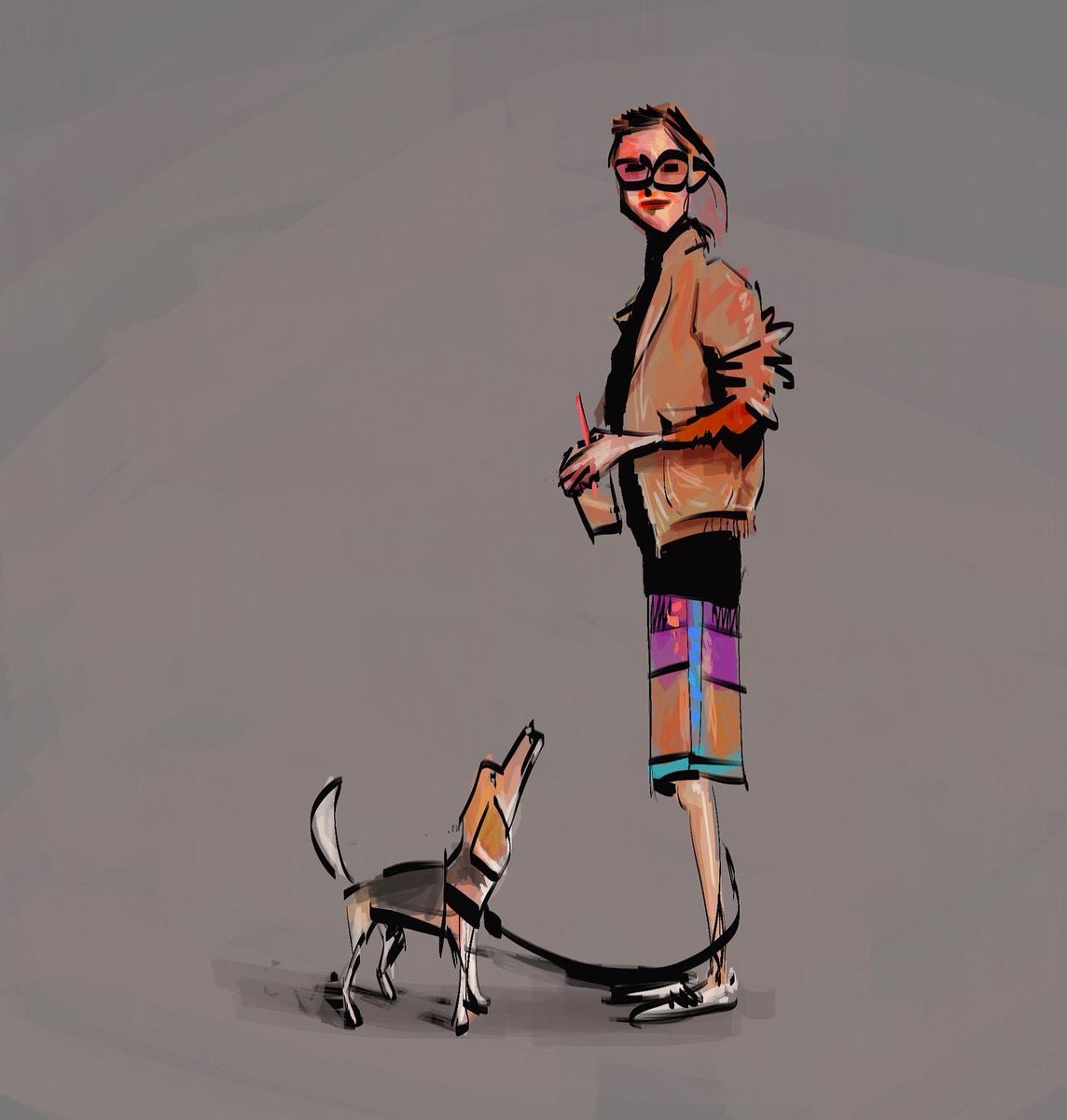 Posting on twitter for first time in a long time. I hear this is where it’s at and Instagram is done for. 
#artwork #study #illustration #caricature 
Photo ref from thesartorialist.com