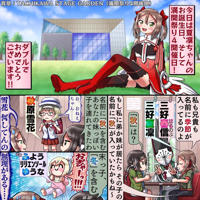 今日は三好夏凜ちゃんのお誕生日です!
おめでとうございます!🐟⚔🛥
 #三好夏凜生誕祭2022 