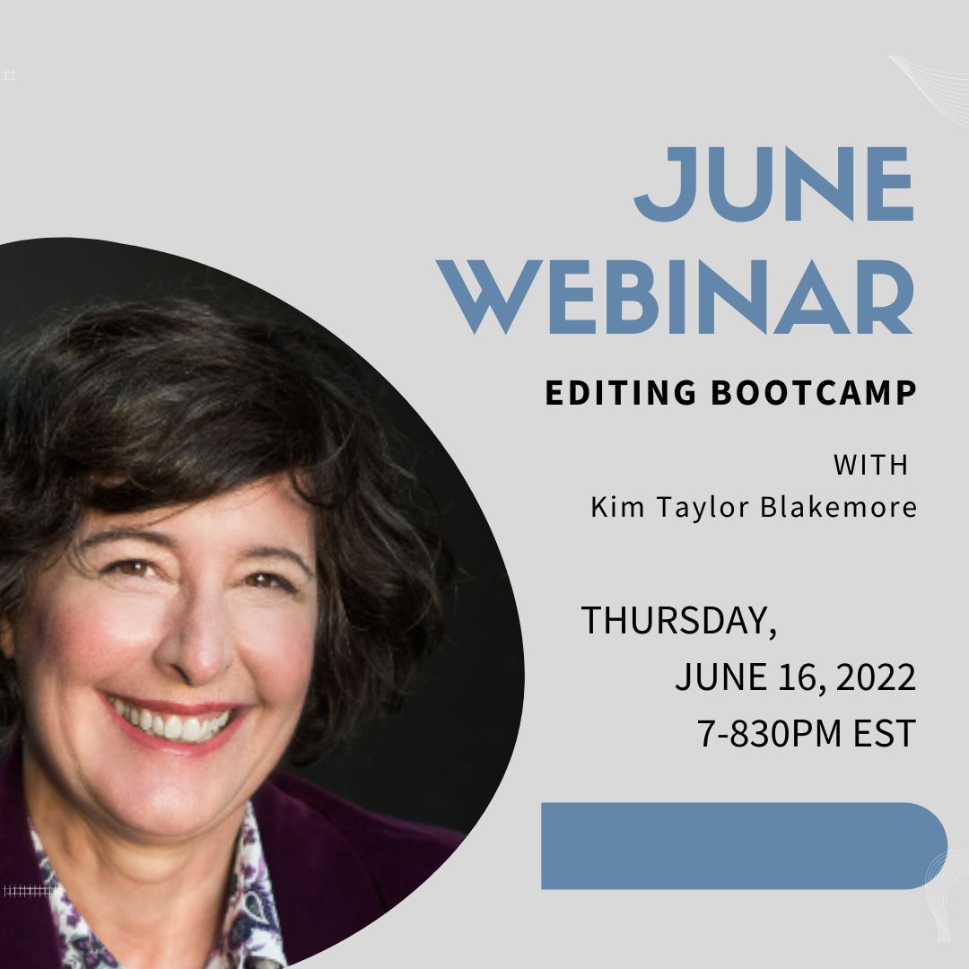 WF_Writers's tweet photo. Join us Thursday, June 16 for another awesome webinar! It's an editing bootcamp with Kim Taylor Blakemore.

Hope to see you there.

https://t.co/ICmFjubasK

#webinar #editing #amediting #bootcamp #freetomembers #junewebinar https://t.co/xbq0MvydWz