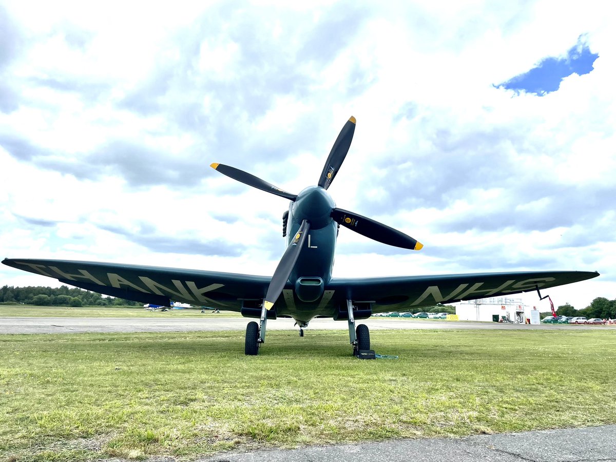 #thankyouNHS spitfire at #blackbushe  airport