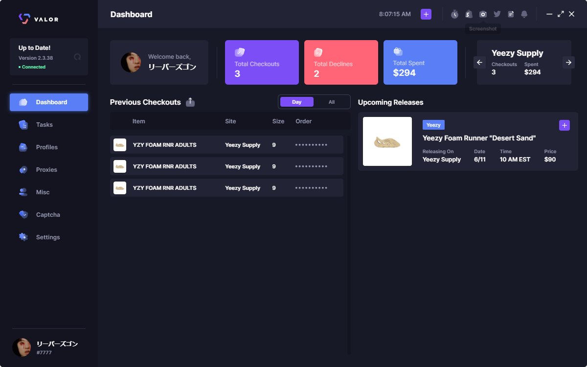 ReapersGon's tweet photo. Thanks @ValorAIO @slightlyice @OculusProxies 1 instance 4 pairs (1 didnt show up on web) https://t.co/AnzRrCzvQ9