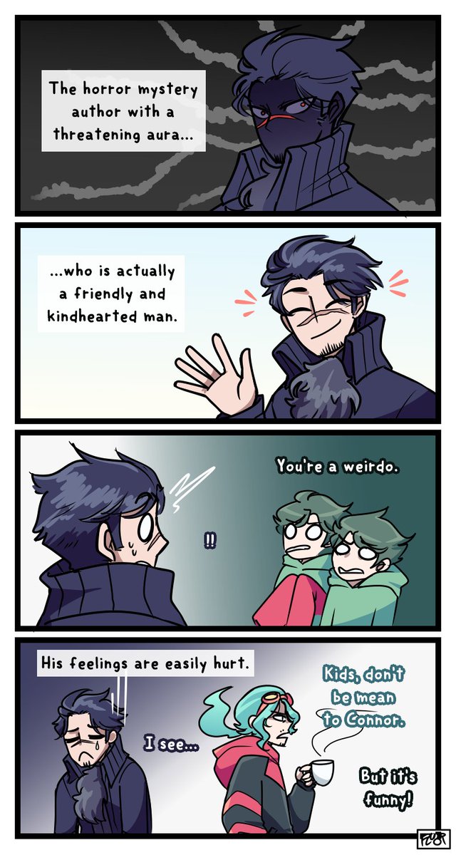 [#PokemonSwordShield rkgk] A comic about my Corviknight, Connor (ft. Souleyman the Dragapult and his Dreepy children) 