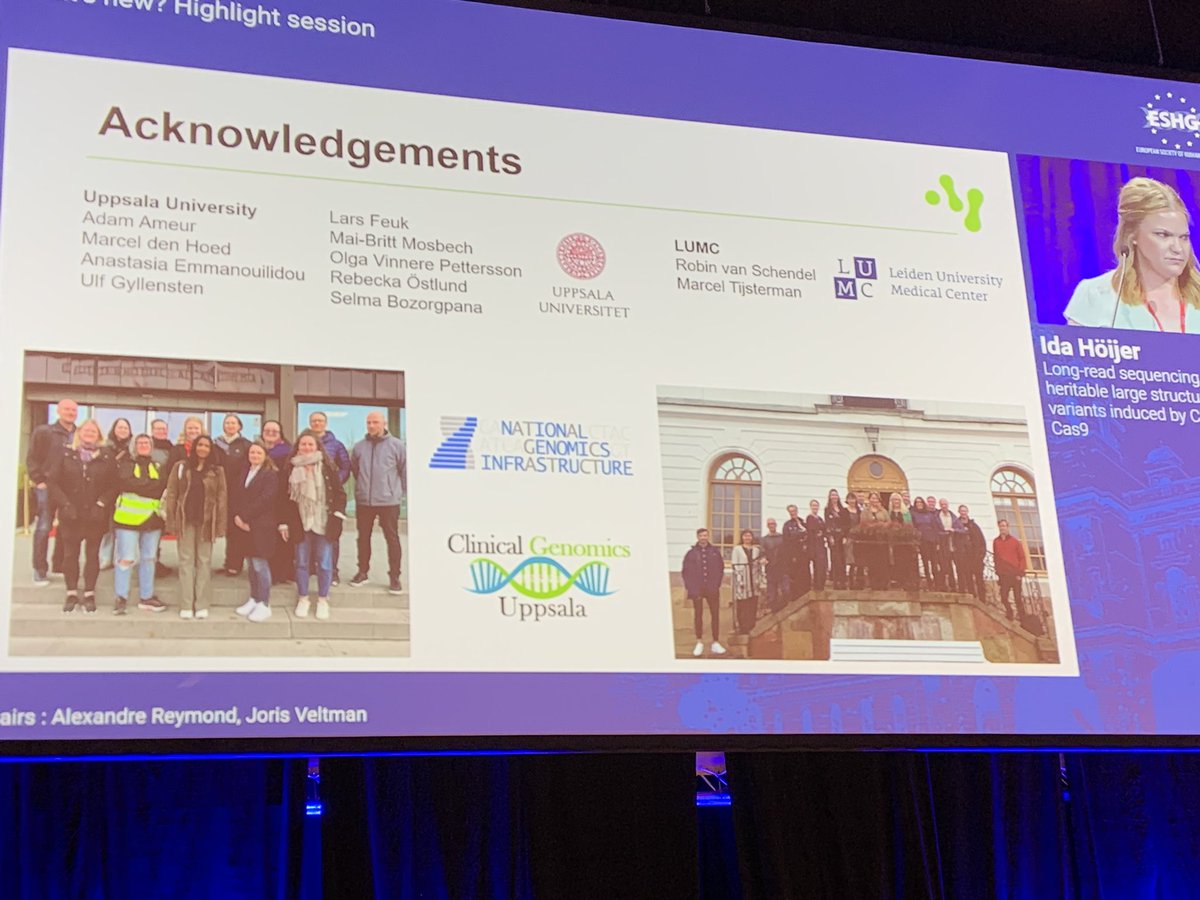 Take home messsge from Ida Hoijer #ESHG2022: Nano-OTS LRS enables detection of large CRISPR/Cas9 induced #structuralvariants that may be missed by other technologies such as short-read NGS or Sanger sequencing #zebrafish