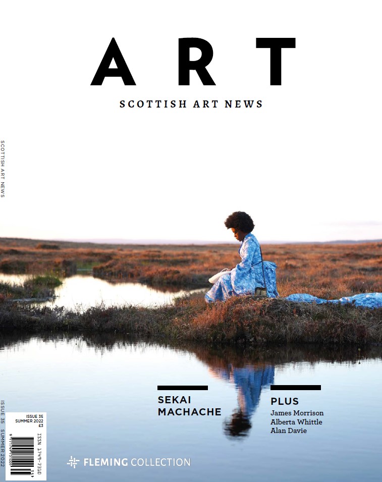 I’m so excited to see the latest issue of #ScottishArtNews 

Thank you so much to @RCloughtonan and @FlemingArtColl for inviting me to have an image of Light Divine Sky from my #TheDivineSky series on the cover 
🙏🏾💙 