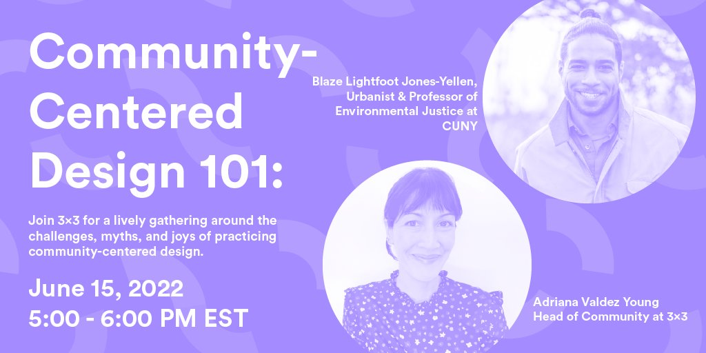 Join us Wednesday evening for a chat with afro-indigenous urbanist, organizer and educator <a href="/blazelightfoot/">Blaze Lightfoot</a> on community-centered environmental justice. Sign up here: bit.ly/39ecXnJ