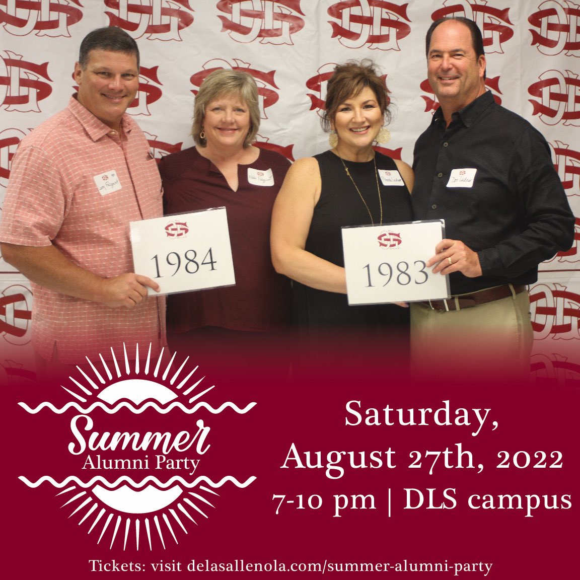 dls_athletics's tweet photo. Summer is heating up which means our #SummerAlumniParty is fast approaching! Join us and dance the night away to live music by Steve Arceneaux '76 and Friends Band! Visit https://t.co/VGBZ5iaEpm to get your tickets today! #DLSNola #DLSAlumni https://t.co/KOlufrQcCY