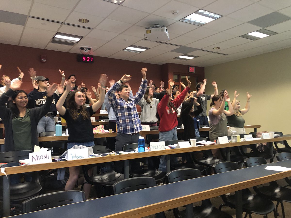 Brain breaks with elementary teachers! ⁦<a href="/ACEatND/">ACE at ND</a>⁩