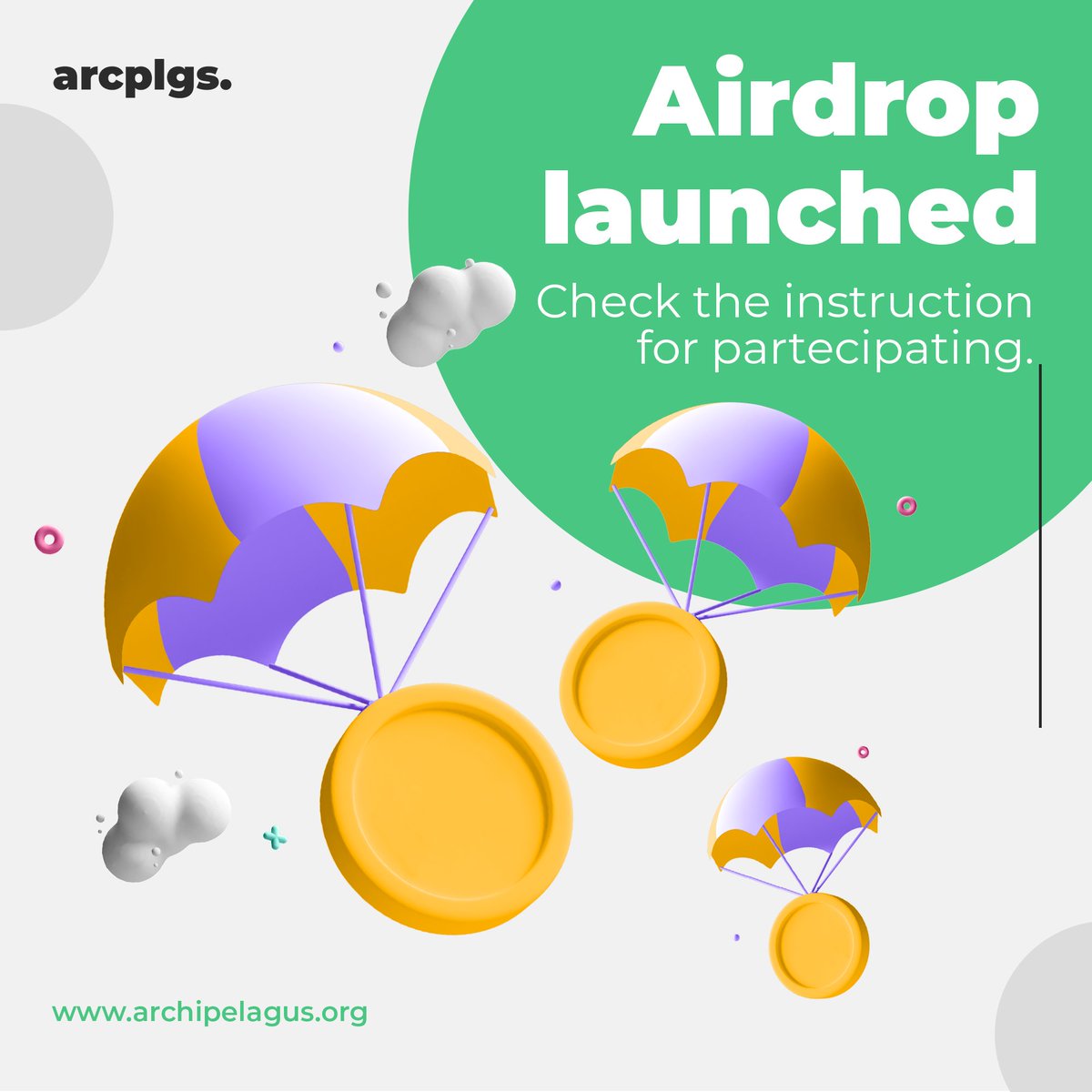 Join the First Airdrop of #Archipelagus, the green #Metaverse and #PlayToEarn platform.
❇️🌏 Click on the bot to join al finish all the tasks. 
🔥🔥🔥Join now t.me/ArchipelagusAi…