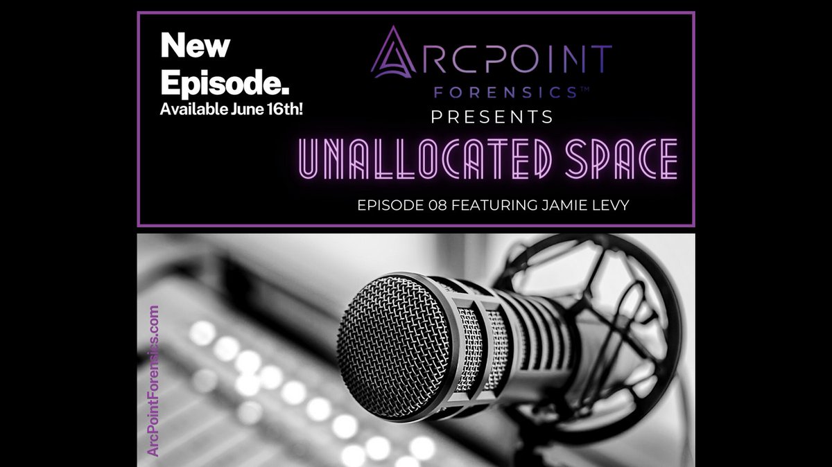 Contact_APF's tweet photo. A fresh episode of #UnallocatedSpace by #ArcPointForensics will be available on June 16th! Be sure to watch on our Youtube Channel to learn about how @gleeda joined #DFIR, #MemoryForensics, llamas, goats & more! Subscribe now! https://t.co/YX9BYJMnkh https://t.co/yUdVbLDMB5