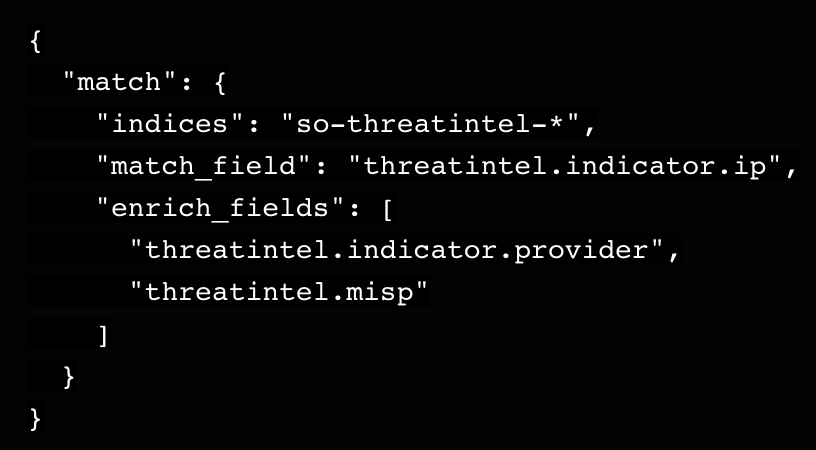 therealwlambert's tweet photo. Want to leverage threat intel from @MISPProject , @alienvault OTX, @abuse_ch , MalwareBazaar and other platforms for enrichment with @securityonion? 🧅🛡️🔍

We can do this with the @elastic's (Filebeat) Threat Intel module and an enrich pipeline/policy👇:

https://t.co/vCVtloYFVv https://t.co/w50RztzPfG
