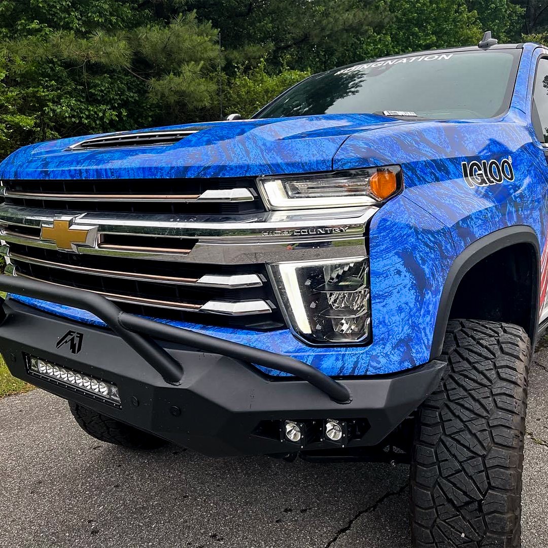 Realtree's tweet image. New wrapped @chevrolet  for @WheelerFishing!  What do you guys think of his new truck?

#RealtreeFishing