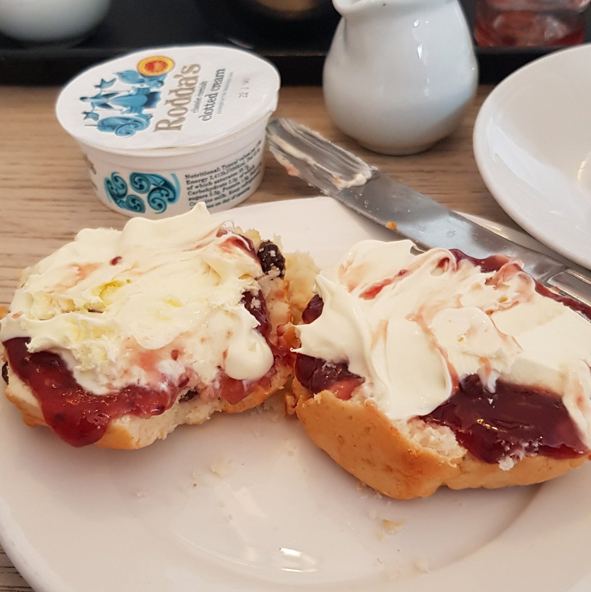 Thank you @LanhydrockNT for a gluten free cream tea. Very rare to find, but always appreciated. @nt_scones