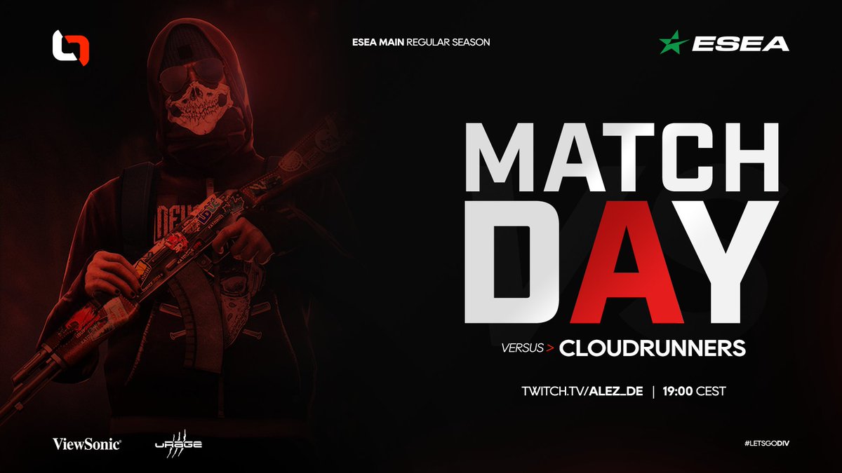 DIVIZONgg's tweet photo. It's the last match in the regular @ESEA Main season for us โ
We need a win to have a chance of the Playoffs!
๐ #CloudRunners
โฐ 20:00 CEST
๐บ Dust2
๐บ https://t.co/rGsEiwraYe
๐ @Alez_csgo
Come and support us on stream ๐ช
#LETSGODIV https://t.co/EBhXN0xoOV