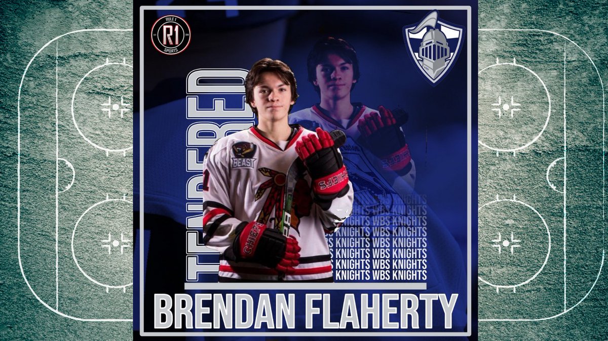 CTChiefsHockey's tweet image. The CT Chiefs are proud to announce the Tender signing of Brendan Flaherty to the Wilkes Barre Scranton Knights in the NCDC. 

Brendan was the captain of the U18 team for the 21-22 season and was committed to his goal of advancing to tuition free hockey.

#CTChiefsHockey