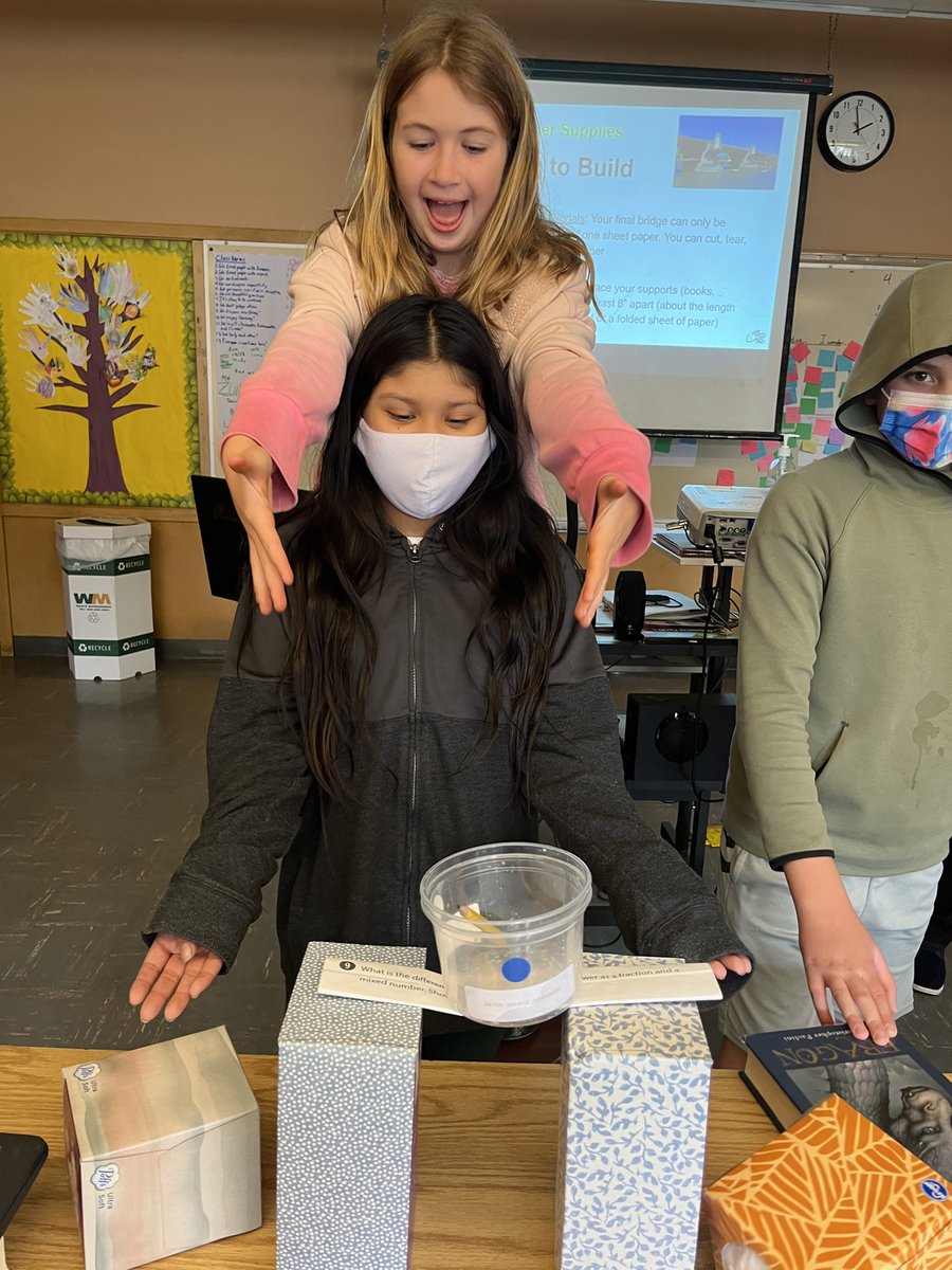 WeAreIn4All's tweet photo. Pencils down, paper bridges up! 🌉
_________________________
Thank you to volunteers from @blkintechnology as well as @PPSConnect for your commitment to our students and community.
#WeAreIn4All #LimitlessPossibilities #PDX #STEMConnect #BiTPDX #ReImaginePPS https://t.co/nUQAcEAIeq