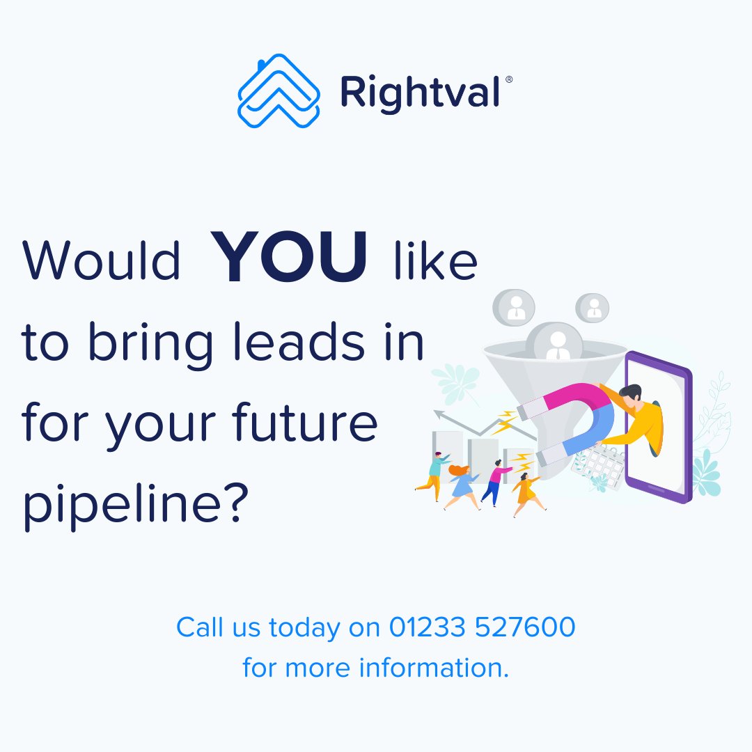 Would YOU like to bring leads in for your future pipeline? If so, we are here to help. Call us today on 01233 527600 for more information on our Fully Nurtured package.