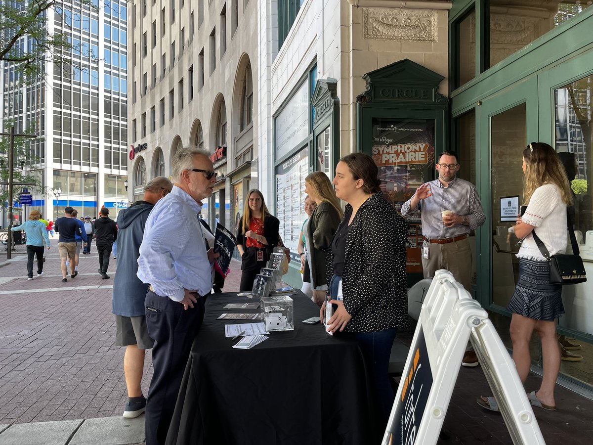 Stop by Hilbert Circle Theatre this afternoon for a chance to win tickets to upcoming <a href="/Indy_Symphony/">Indianapolis Symphony Orchestra</a> concerts! And say hello to our fab team! <a href="/CCCathedralIndy/">Christ Church Cathedral Indy</a> <a href="/IndyDT/">Downtown Indy Alliance</a> #indystrawberryfest