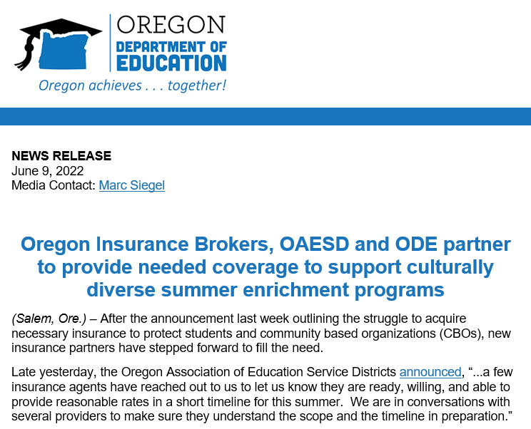 OR Dept of Education tweet media