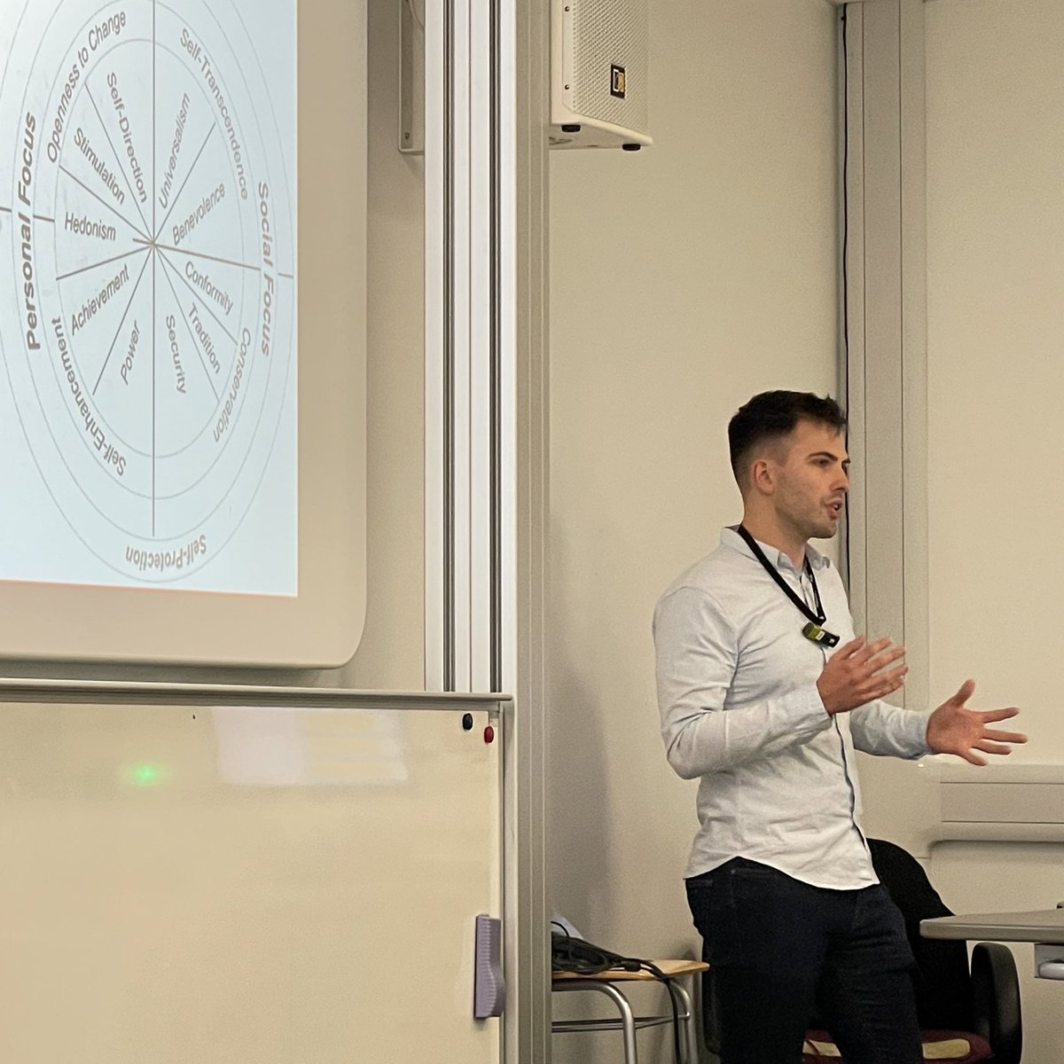 Enjoyed kicking off day one of the Bath Psychology Department PhD Conference earlier presenting findings from our pilot study on the importance of sharing values with others for wellbeing. So interesting hearing about everyone’s research - thanks to all who came! <a href="/BathPsychology/">Psychology at Bath</a>